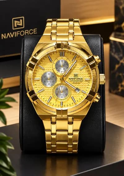 ⌚ Reloj NAVIFORCE Dorado